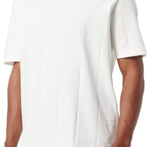 T-shirt Armani Exchange Jacquard Grid Logo Oversized Uomo-0