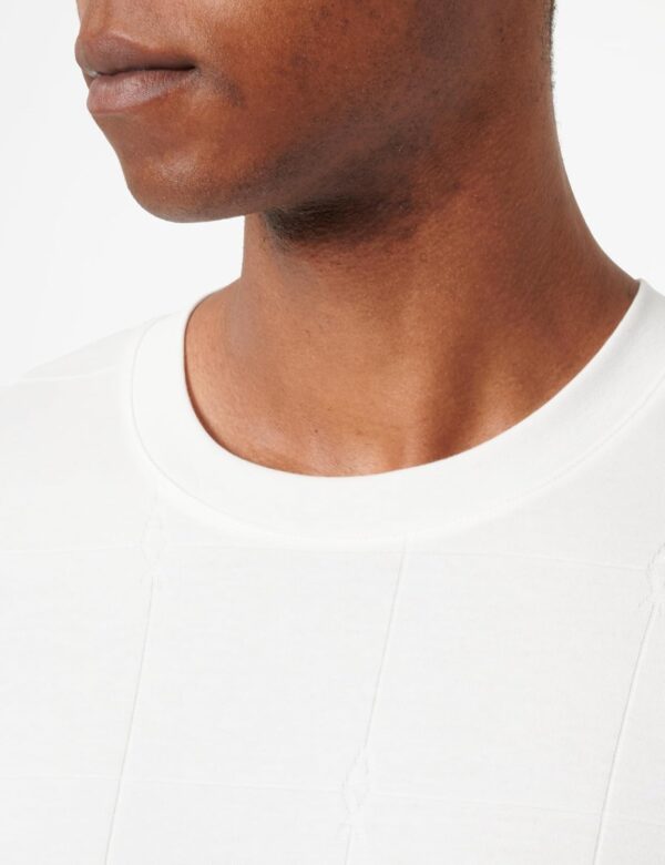 T-shirt Armani Exchange Jacquard Grid Logo Oversized Uomo-1