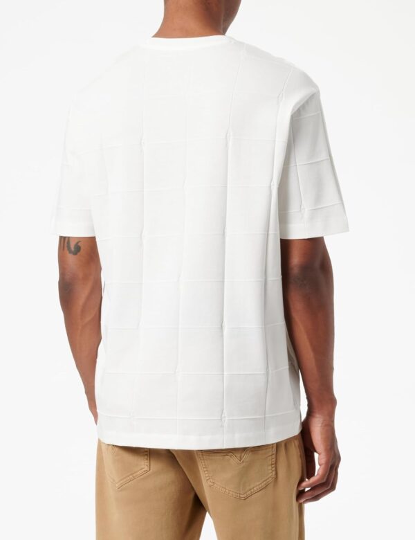 T-shirt Armani Exchange Jacquard Grid Logo Oversized Uomo-2