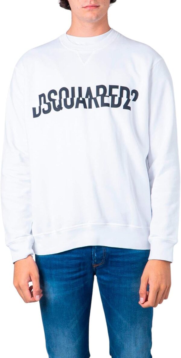 Felpa Uomo DSQUARED Cotone Logo Grande Taglia XL-0