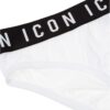 Slip Uomo DSQUARED2 Be Icon Bianco Tinta Unita XL-1