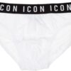 Slip Uomo DSQUARED2 Be Icon Bianco Tinta Unita XL-0