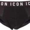 Slip Uomo DSQUARED2 Nero Icon Design Intimo XL-0