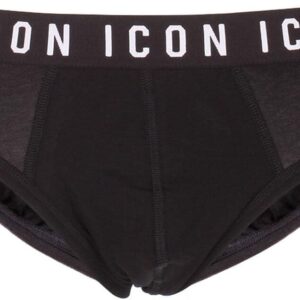 Slip Uomo DSQUARED2 Nero Icon Design Intimo XL-0