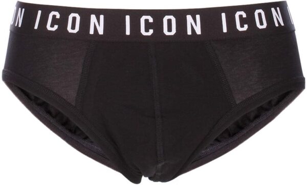 Slip Uomo DSQUARED2 Nero Icon Design Intimo XL-0