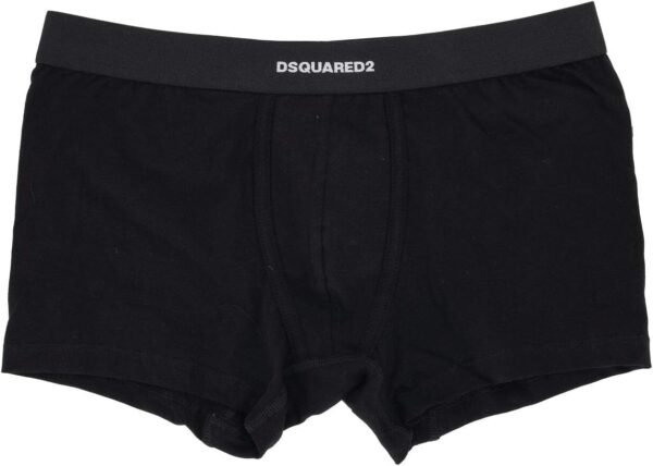 Boxer DSQUARED2 Nero Cotone Elastan Pack 2 DCX210070-0