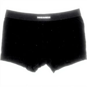 Boxer DSQUARED2 Nero Trunk Cotone Elastan Uomo