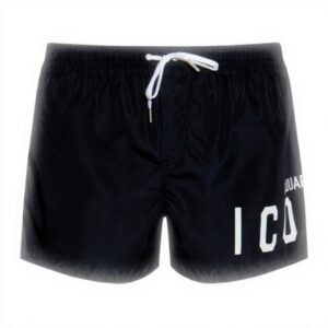 Pantaloncini da bagno DSQUARED2 uomo cotone nero D7B8P5380