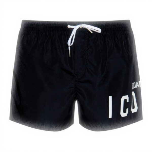 Pantaloncini da bagno DSQUARED2 uomo cotone nero D7B8P5380