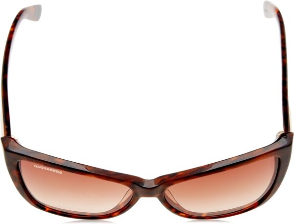 Occhiali da sole Dsquared2 DQ0129 cateye donna Havana-3