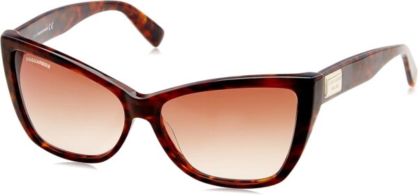 Occhiali da sole Dsquared2 DQ0129 cateye donna Havana-0