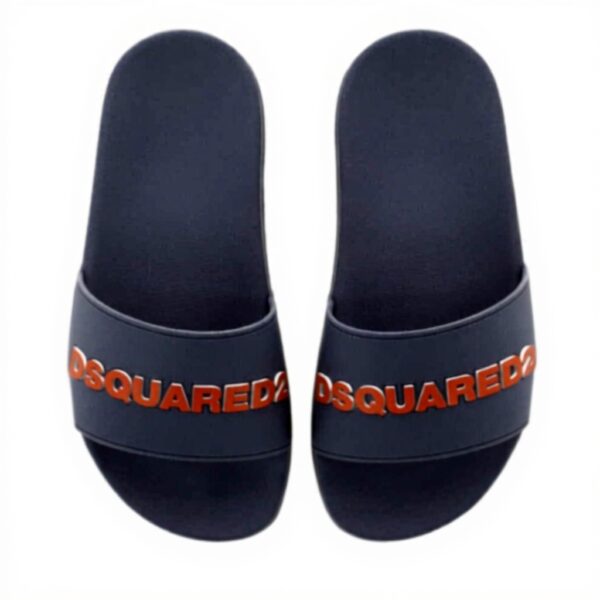 DSQUARED ciabatte fascia slides gomma uomo M4115 grigio