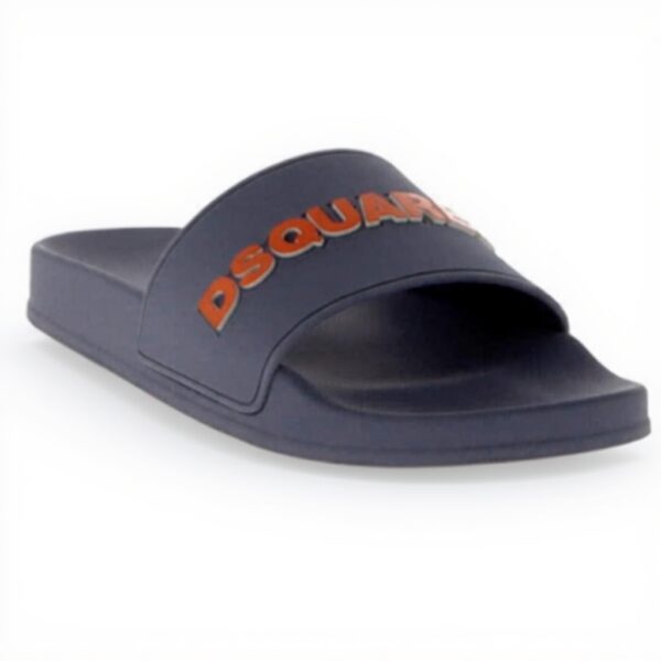 DSQUARED ciabatte fascia slides gomma uomo M4115 grigio