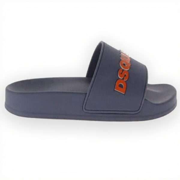 DSQUARED ciabatte fascia slides gomma uomo M4115 grigio