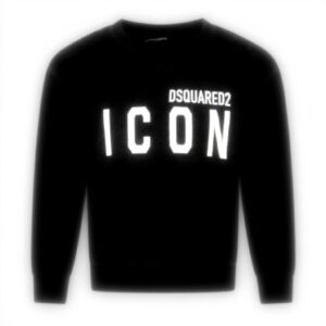 Felpa Bambino Dsquared2 Nero Cotone Modello DQ049UD002YDQ900