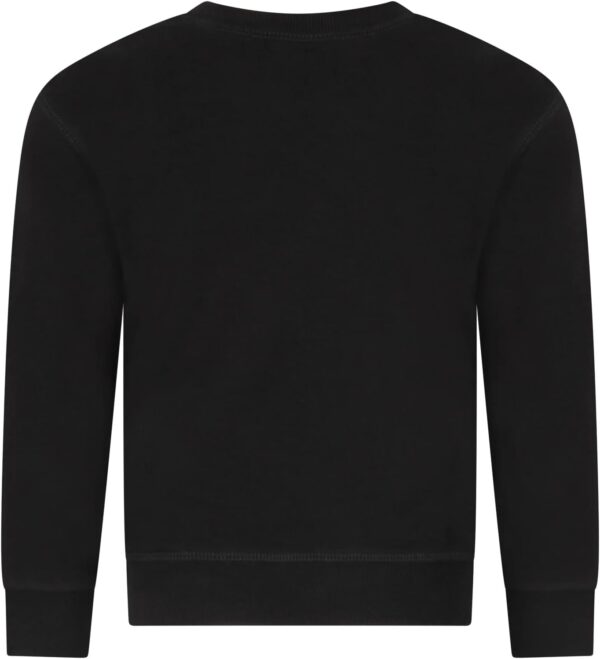 Felpa Bambino Dsquared2 Nero 100% Cotone Girocollo-1