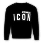 Felpa Bambino Dsquared2 Nero 100 Cotone Girocollo