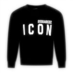 Felpa Bambino DSQUARED2 Nero 100 Cotone Girocollo