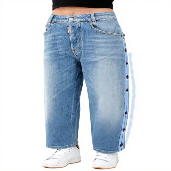DSQUARED2 Jeans Denim Donna Bande Logate Moda