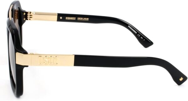 Occhiali da sole DSQUARED2 Uomo Nero Oro Marrone D2 0029/S-2