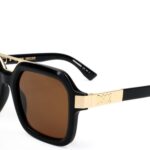Occhiali da sole DSQUARED2 Uomo Nero Oro Marrone D2 0029/S-0