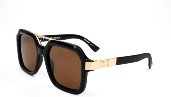 Occhiali da sole DSQUARED2 Uomo Nero Oro Marrone D2 0029/S-0