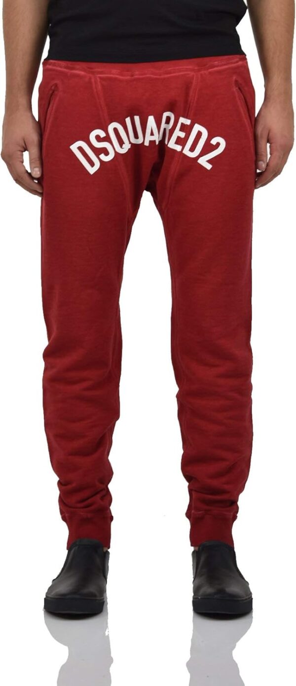 Pantalone Tuta Uomo DSQUARED2 Rosso Cotone Grafica XXL-0