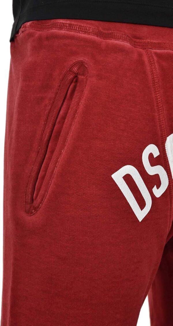 Pantalone Tuta Uomo DSQUARED2 Rosso Cotone Grafica XXL-2