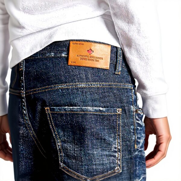 Pantaloni Dsquared2 Jeans Uomo Blu Design FW23