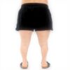 Shorts mare uomo DSQUARED2 nero logo stampa elastan