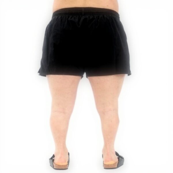 Shorts mare uomo DSQUARED2 nero logo stampa elastan