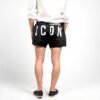 Slip da bagno DSQUARED2 nero moda uomo mare piscina