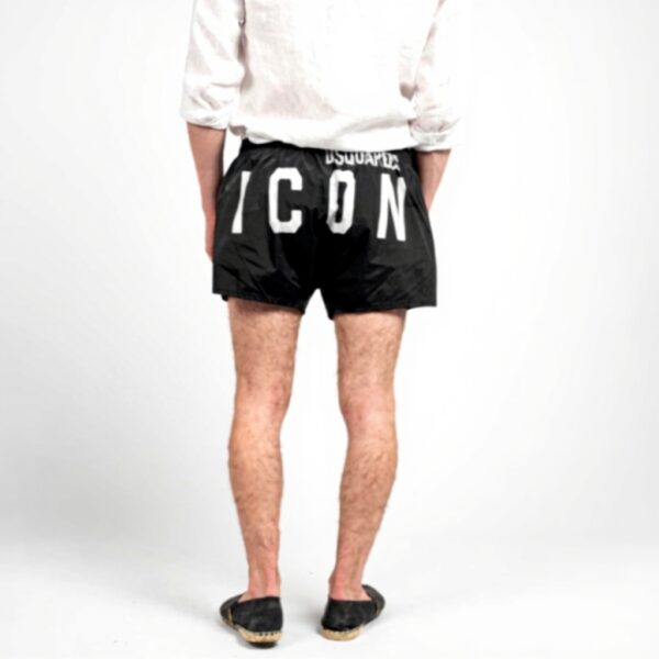 Slip da bagno DSQUARED2 nero moda uomo mare piscina