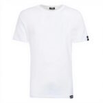 T-shirt DSQUARED2 patch logo bianca uomo donna cotone