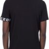 T-shirt DSQUARED2 nera manica logata uomo donna cotone-3