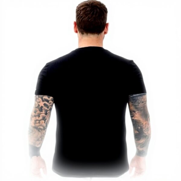 T-shirt DSQUARED2 nera patch logo uomo donna cotone