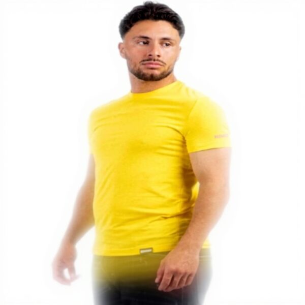 T-shirt uomo DSQUARED2 cotone manica corta giallo