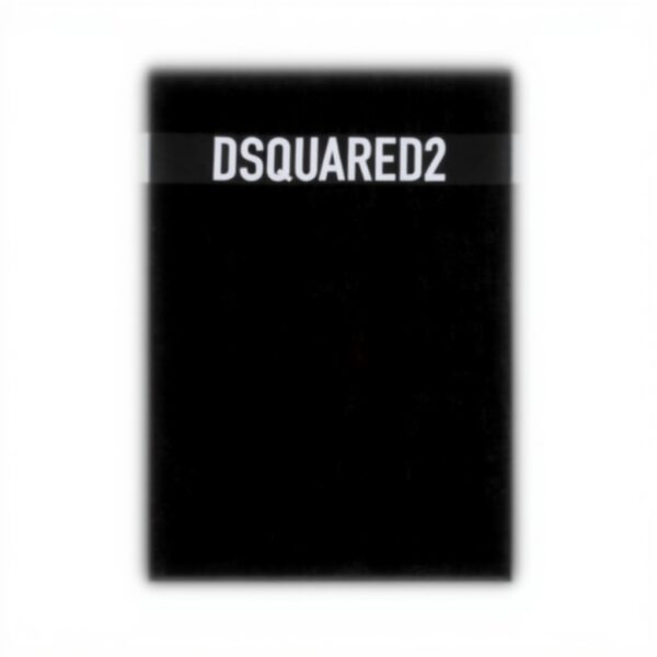 Telo mare DSQUARED2 nero logo unisex asciugamano spiaggia