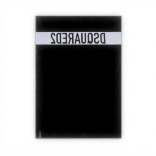 Telo mare DSQUARED2 nero logo unisex asciugamano spiaggia