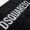Telo mare DSQUARED2 nero logo unisex asciugamano spiaggia-2