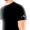 T-shirt DSQUARED2 nera logo bianco cotone uomo