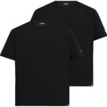 T-shirt DSQUARED2 nera sottogiacca cotone uomo XL-0