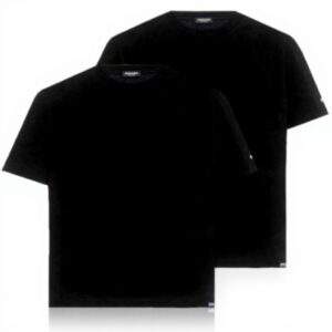 T-shirt DSQUARED2 nera sottogiacca cotone uomo XXL