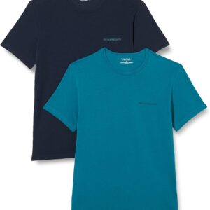 T-shirt Uomo Emporio Armani V-Neck 2-Pack Fibra Naturale-0