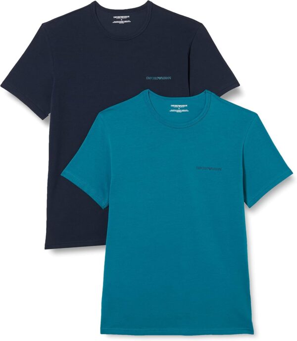 T-shirt Uomo Emporio Armani V-Neck 2-Pack Fibra Naturale-0