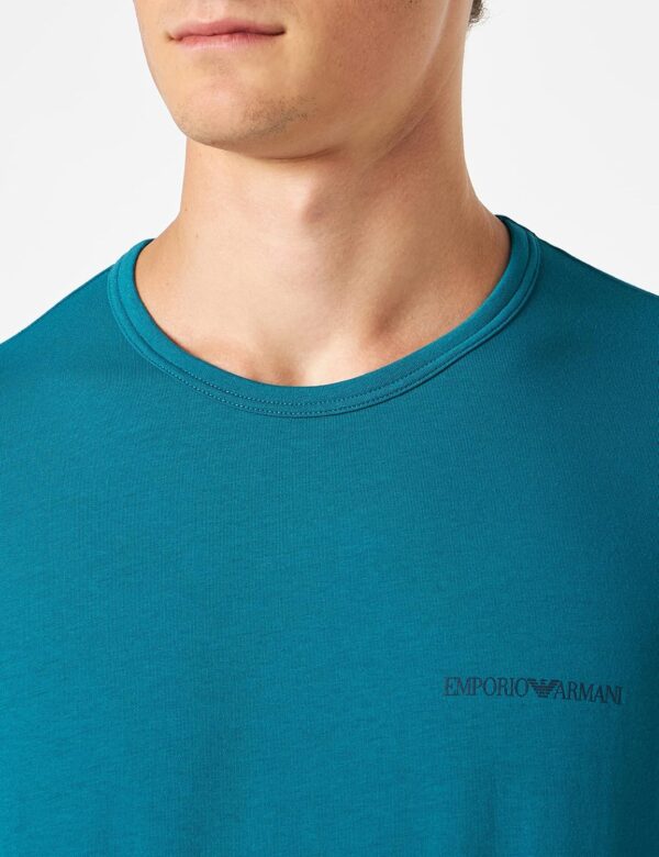T-shirt Uomo Emporio Armani V-Neck 2-Pack Fibra Naturale-3