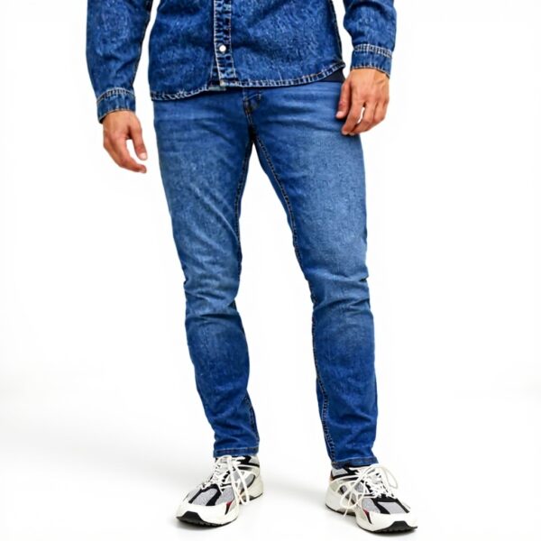 Jeans Slim JACK JONES Vita Bassa Tessuto Elastico Uomo