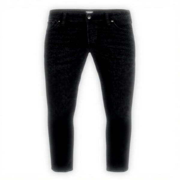 Jeans Uomo Tapered Fit JACK JONES Denim Nero Plus Size