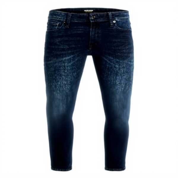 Jeans Uomo JACK amp JONES Tapered Fit Blu Scuro Cotone Elastan