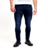 Jeans Uomo JACK amp JONES Tapered Fit Blu Scuro Cotone Elastan